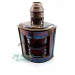 New Antique Iron Oil Lamp Port Lantern Vintage Red Fresnel Home Patio Cor. Fixed Price $76.42.