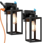 Bdrofn 2-PACK Dusk To Dawn Fixturesoutdoor Wall Lights Outlet. Fixed Price $84.61.