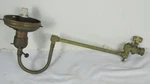Antique Wall Mount Gas Light Fixture W/ Brass Swing Arm. Fixed Price $39.99.
