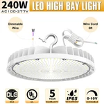 240W Led High Bay Shop Lights,dimmable Warehouse Garage Barn Lamp 36000LM 5000K. Fixed Price $67.20.