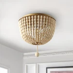 Safavieh Loris 2 Light 13" Flush Mount Creme. Fixed Price $113.29.