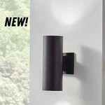 Kichler Independence 12 In. 2-LIGHT Black Outdoor Hardwired Wall Cylinder Sconce. Fixed Price $29.99.