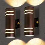Dusk To Dawn Outdoor Wall Light 2-PACK, Waterproof Brown Sconces With Bulbs. Fixed Price $144.99.