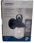 Progress Lighting Lakelynn 1-LIGHT 12 In. Textured Black Outdoor Wall Lantern. Fixed Price $44.99.