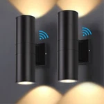 Dakaful 2-PACK 12W Led Dusk To Dawn Outdoor Wall Lights Up/down Cylinder Sconces. Fixed Price $99.99.