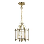 Livex Lighting Livingston 3 Antique Brass Chain Hang/ceiling Mount. Fixed Price $149.99.