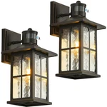 Fledavid 2 Pack Motion Sensor Outdoor Porch Lights Dusk To Dawn Exterior Wall.... Fixed Price $114.66.