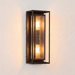 Metropolis Modern Outdoor Wall Fixture Black Gold 2-LIGHT 22" For Exterior. Fixed Price $149.95.
