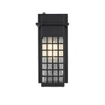 Elegant Lighting Palmer 12" Outdoor Sconce, Black/clear - OD360W12BK. Fixed Price $106.00.