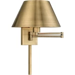 Livex Lighting 40030-01 Allison Swing Arm Or Wall Lamp Antique Brass. Fixed Price $369.96.
