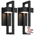 Outdoor Wall Lights Modern Exterior Lighting Fixtures, 2 Packs Standard Black. Fixed Price $126.43.