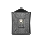Powder Coated Black One Light Outdoor Wall Sconce From The Caswell Collection. Fixed Price $119.90.