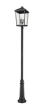 Beacon 4-LIGHT Outdoor Post Mounted Fixture In Black. Fixed Price $2784.00.