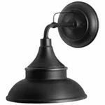 New Hampton Bay Wetherby 11 In. Black Outdoor Hardwired Wall Sconce With No Bulb. Fixed Price $49.00.