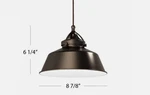 Wac Lighting MP-LED483-AB/DB Antique/dark Bronze 9"W Mini Pendant. Fixed Price $80.97.