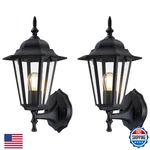 Yaokuem Outdoor Wall Lantern Sconce, E26 Base 60W Max, Wet Rated, Matte Black,. Fixed Price $45.60.