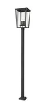 Z-lite 571PHXXLS-536P Seoul 4 Light 125" Tall Outdoor Single Head Black. Fixed Price $2034.00.