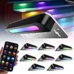 Slary 8 Pack 7 Inch Rgb Led Hardscape Lighting Step Lights Retaining Wall Lig.... Fixed Price $96.19.