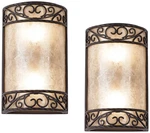 Rustic Wall Light Sconces Brown 12 1/2" Fixture Natural Mica John Timberland. Fixed Price $199.95.