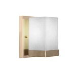 Toltec Nouvelle Wall Sconce, New Age Brass, 4" White Muslin Glass 3121-NAB-531. Fixed Price $116.60.