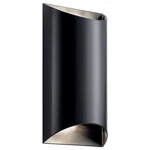 Kichler 49279LED Wesley Light 14" Tall Outdoor Wall Sconce - Black. Fixed Price $391.99.