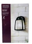 Home Decorators Collection 1-LIGHT Outdoor Wall Lantern (black, Seeded Glass). Fixed Price $24.99.
