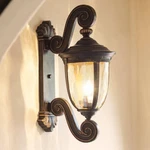 Bellagio Vintage Outdoor Wall Light Fixture Bronze 24" Hammered Glass Exterior. Fixed Price $274.99.
