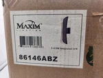 Maxim 86146ABZ Scroll Open Aluminum Shade Outdoor Led Wall Sconce 21"H 6"W. Fixed Price $170.95.