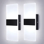 2X Modern Square Led Wall Up Down Lamp Indoor Home Sconce Lighting Fixture. Fixed Price $22.99.