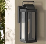 Hinkley Sag Harbor 16 1/4" High Rectangular Black Outdoor Wall Light. Fixed Price $199.97.
