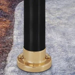 Cordelia Lighting 4.75 In. Round Polished Brass Pier Mount For Outdoor Post Lamp. Fixed Price $11.18.