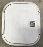 Marine Boat Access Door White With Latch Cutout 13 3/8 X 15. Fixed Price $77.80.