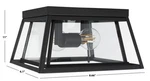 Safavieh Rydler 11" Outdoor Flush Mount, Reduced Price 2172778777 PLT7029A. Fixed Price $57.00.