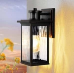 Black Outdoor Wall Light Sconce Motion Sensing, 12", HOWL07H. Fixed Price $33.59.