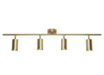 Bokt Modern Gold 4 Lights Led Track Lighting Kit Brushed Brass. Fixed Price $110.00.