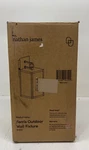 Nathan James Ferris Black Outdoor Porch Lantern Wall Sconce Clear Glass 14202. Fixed Price $42.99.