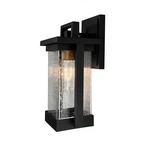 Artcraft Port Charlotte 12" Outdoor Wall Light, Black/clear - AC8021BK. Fixed Price $146.20.