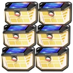Tecknet 6-PACK 231 Led Solar Motion Sensor Outdoor Wall Lights 300 Security. Fixed Price $55.99.