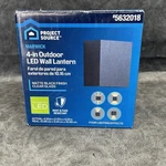 Project Source Marwick 4.33" Matte Black Hardwired Led Outdoor Wall Light. Fixed Price $18.00.