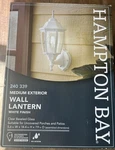 Hampton Bay 14.37 White Dusk Dawn Exterior Wall Lantern Sconce New Open Box. Fixed Price $24.99.