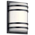 Kichler 11320BKTLED - Light 13" Tall Outdoor Wall Sconce Textured Black. Fixed Price $96.34.