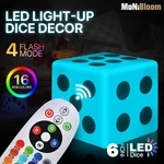 6" Dice Cube Led Night 16 Color Changing Desktop Party Lighting Home Cor. Fixed Price $13.67.