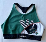 Farm Rio X Adidas Bra Top Collegiate Green/white Sz Large Very Good Pre-owned. Fixed Price $20.00.