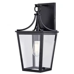 Vaxcel Cottage Grove 1 7.5"W Outdoor Wall Light, Black/clear Glass - T0774. Fixed Price $129.99.