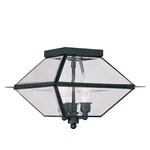 Livex Lighting 2185-04 Westover 3 Black Outdoor Ceiling Mount. Fixed Price $256.99.