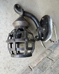 Gothic Medieval Cast Iron Porch Light, Outside Vintage Lamp. Fixed Price $329.99.