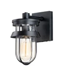 Maxim 10265CL Black Breakwater 10"H Outdoor Wall Sconce. Fixed Price $156.60.