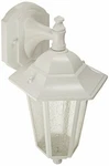 Nuvo 60/988 Arm Down Wall Lantern With Clear Seeded Glass, White. Fixed Price $61.99.