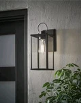 Hampton Bay Rimgate 14.5 In. Modern 1-LIGHT Black Hardwired Outdoor Wall Lantern. Fixed Price $24.50.