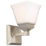 Superhunter 8.6 In. Brushed Nickel Wall Sconce With Frosted Glass Shade. Fixed Price $9.99.